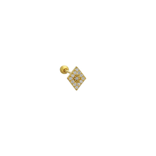 925 Gümüş | Zirkon Taşlı Piercing