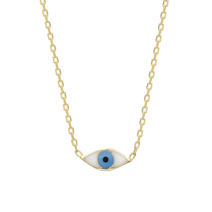 COLORFULL MINI EYE NECKLACE (8524014551383)