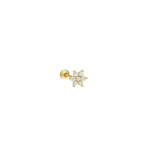 925 Gümüş | Zirkon Taşlı Piercing