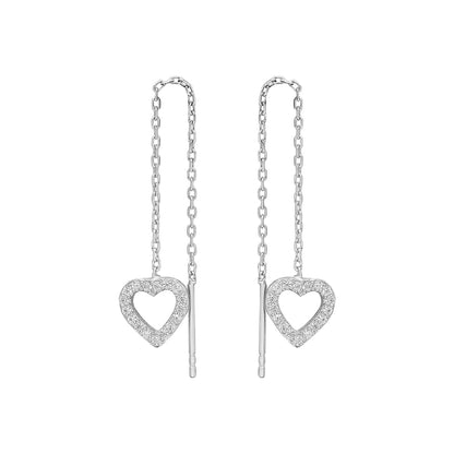 Heart Threader Earrings (7030549872685)