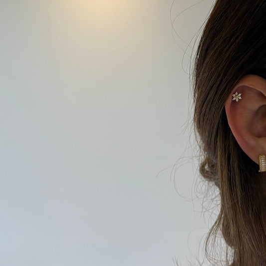925 Gümüş | Çiçek Piercing